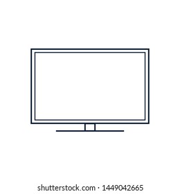 Monitor line icon, Smart TV.Vector Design
