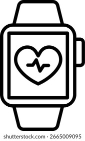 Monitor Line Icon Vector Design