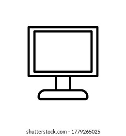 Monitor line icon vector template
