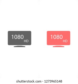 monitor line vector icon