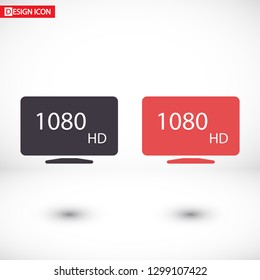 monitor line vector icon