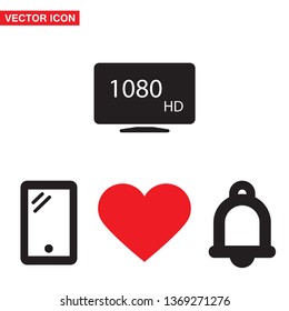 monitor line vector icon