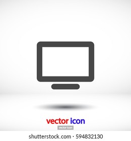 monitor  line vector icon