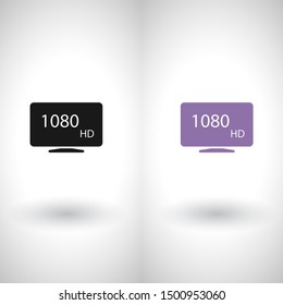 Monitor line vector icon. Illustration design.