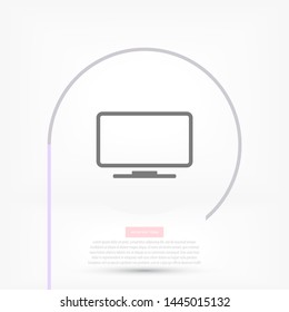 monitor line vector icon . Lorem Ipsum Illustration design