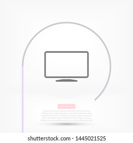 monitor line vector icon . Lorem Ipsum Illustration design
