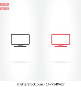 monitor line vector icon . Lorem Ipsum Illustration design