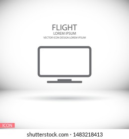 monitor line vector icon . Lorem Ipsum Illustration design