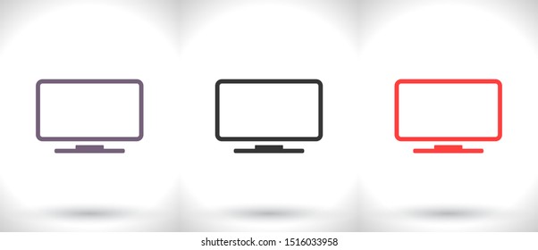 monitor line vector icon . Lorem Ipsum Illustration design