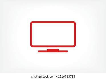 monitor line vector icon . Lorem Ipsum Illustration design