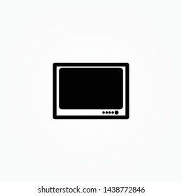 monitor line vector single icon 