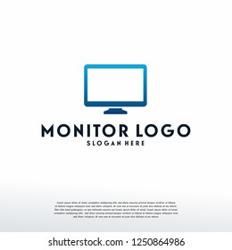 Monitor Logo Designs Template, Computer Logo Designs, Logo Symbol Icon