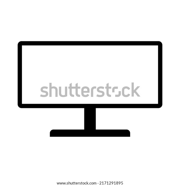 monitor logo and vector monitor for making cut\
stickers and others