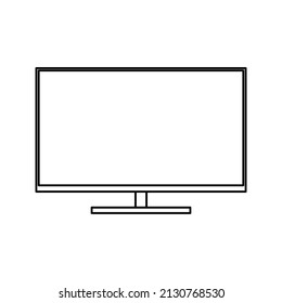 Monitor Mockup Display Vector Line Art Stock Vector (Royalty Free ...