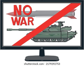 Monitor ohne Kriegssymbole