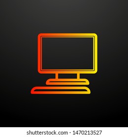 monitor nolan icon. Elements of science set. Simple icon for websites, web design, mobile app, info graphics