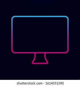 Monitor nolan icon. Simple thin line, outline vector of web icons for ui and ux, website or mobile application
