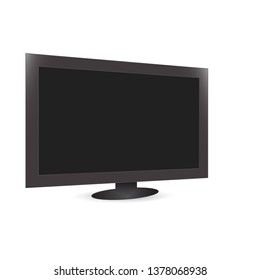 Monitor on white background