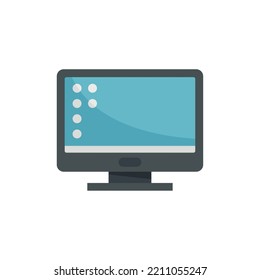 Monitor Operating System Icon. Flat Illustration Of Monitor Operating System Vector Icon Isolated On White Background