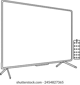 Monitor outline design vector illustration