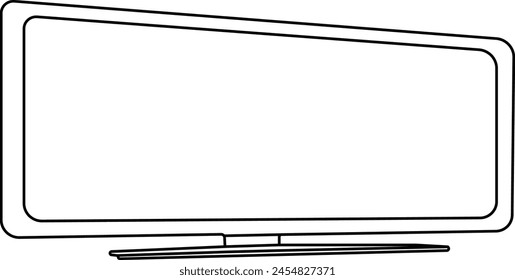 Monitor outline design vector illustration