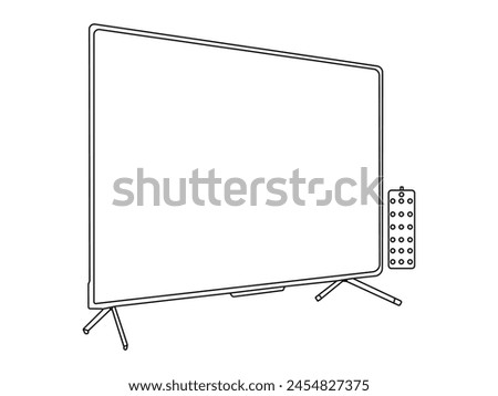 Monitor outline design vector illustration