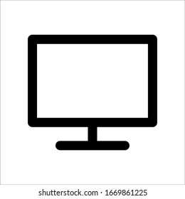 Monitor outline icon design. eps