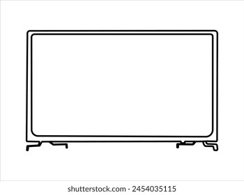 Monitor outline vector design illustration