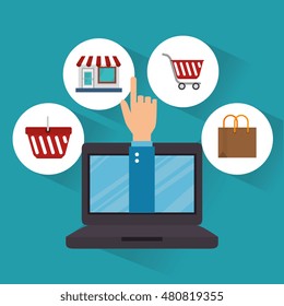 monitor pc e-commerce shop online design