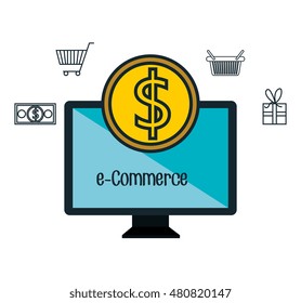 monitor pc e-commerce shop online design