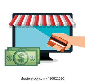 monitor pc e-commerce shop online design