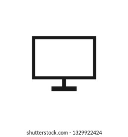 Monitor pc icon design template vector isolated illustration