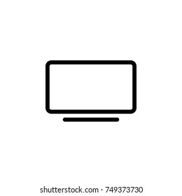 Monitor PC icon. Media element icon. Premium quality graphic design. Signs, outline symbols collection icon for websites, web design, mobile app, info graphics on white background