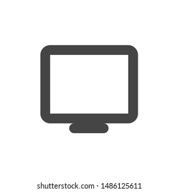 Monitor PC Icon With Outline Style
