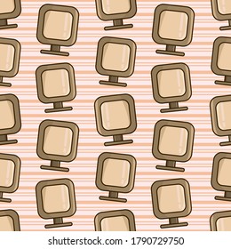 monitor pc seamless pattern vector illustration 