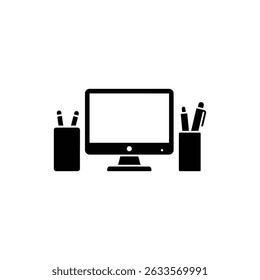 Monitor and Pen Holder for Desk Organization and Workspace Efficiency