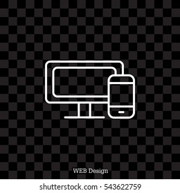 Monitor and phone, icon