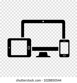 Monitor, phone, tablet icon