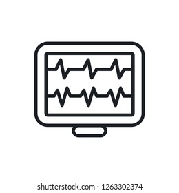 monitor pulse vector icon