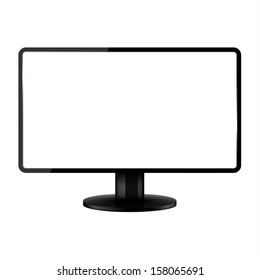 Monitor de ilustración realista: eps10