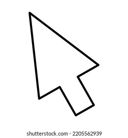 Icono vectorial de flecha de pantalla de monitor.