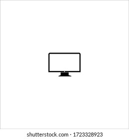 monitor screen computer icon vector