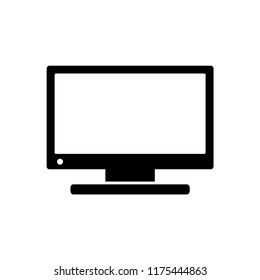 monitor - screen - computer - led icon vector