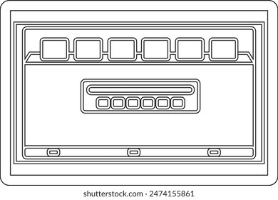 Monitor screen display design, digital tools, with a simple and simple background concept texture