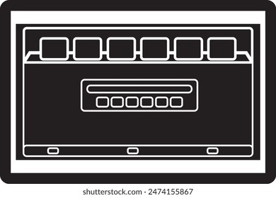 Monitor screen display design, digital tools, with a simple and simple background concept texture