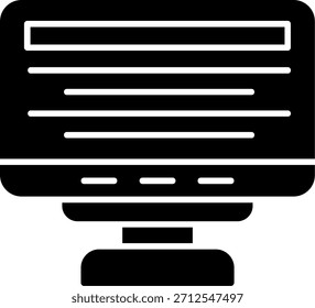 Design des Symbols für Bildschirmschrift