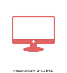 Monitor Screen Icon Vector Template Illustration Design