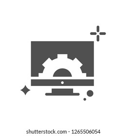 Monitor Settings Vector Icon
