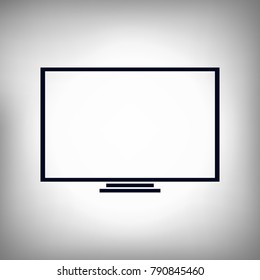 monitor sign icon