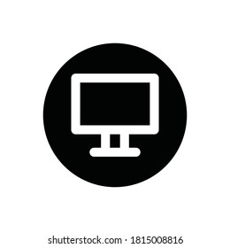 Monitor (Social and Messaging UI) icon Glyph vector